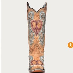 Brand New Corrall Cowboy Boots - Brown Iconic Cross and Wings